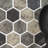 Montessa Metro Hera Hexagon 11 in. x 13 in. Glossy Glass Mosaic Floor and Wall Tile