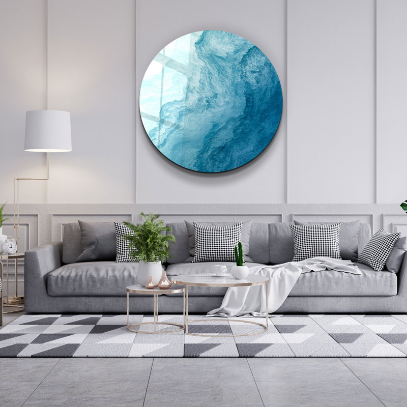 Stunning Tempered Glass Painting, 31.5 x 31.5 inches | 100% Tempered Glass, Thickness: 0.16 inches | UV Printed Artwork for Home Décor, Perfect for Living Room or Office Wall, Elegant Design & Easy to Hang