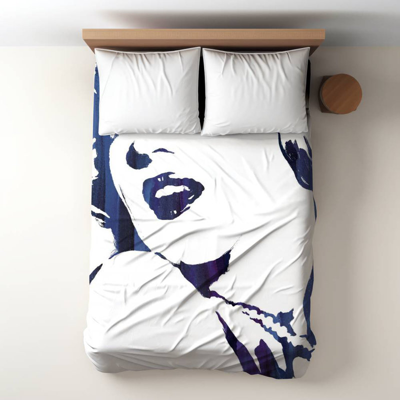 Duvet Cover Prints Polyester Duvet Cover, Blue