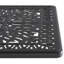 Ensemble de salle à manger 7 pièces en fonte d'aluminium toutes saisons comprenant 2 chaises pivotantes, 4 chaises de salle à manger et une table rectangulaire avec cadre noir (même référence: W1710S00371)