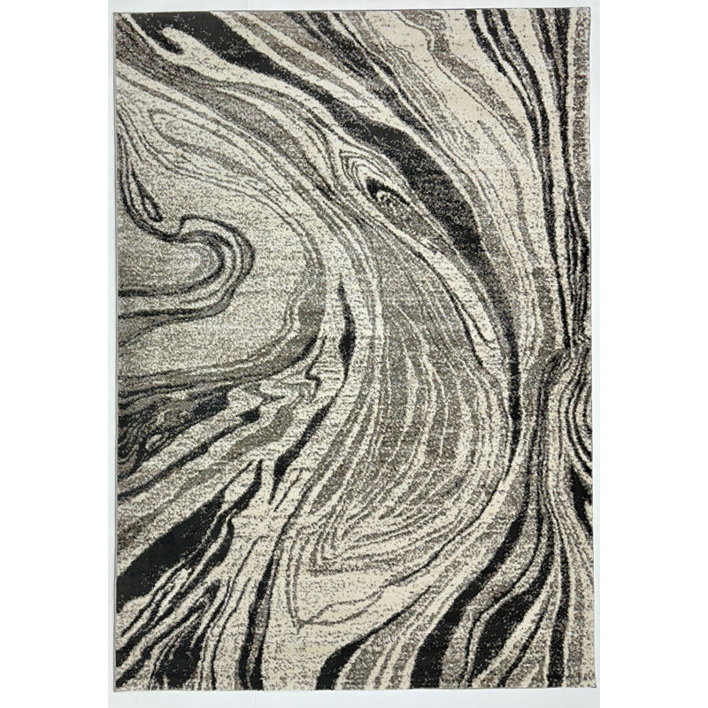 Tapis moderne moderne abstrait 9 x 12 pour tapis de salon, Rectangle 9 pi 2 po x 12 pi 6 po
