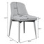 Chaise d'appoint rembourrée en bois massif H 32,7 po-2129924592