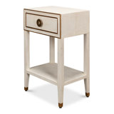 Shagreen 1 - Drawer Solid Wood Nightstand