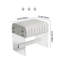 Détails du produit: Tabouret de coiffeuse en similicuir blanc, tabouret décoratif avec éponge haute densité et pieds en acrylique transparent