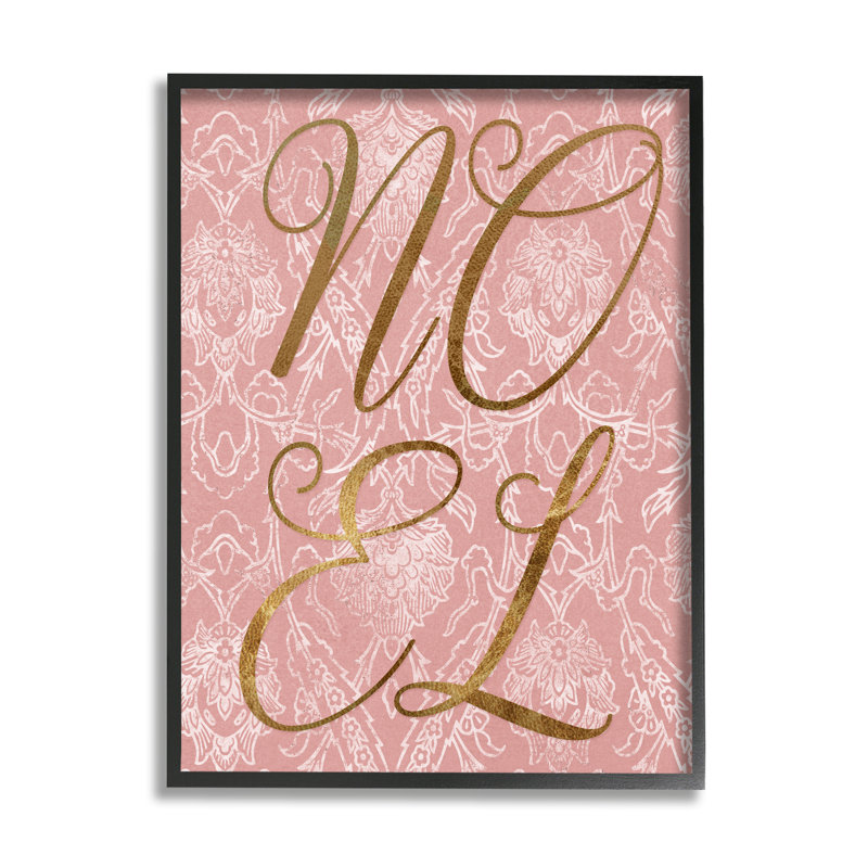 «Noel Text Glam», Giclée encadrée noir minuit, H 14 po x l 11 po x P 1,5 po