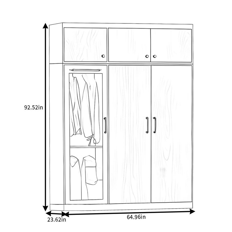 Simple And Modern Wardrobe