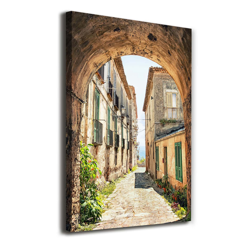 Italian Streets - Wrapped Canvas Print