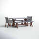 Fleur 74'' Rectangular 8 - Person Outdoor Dining Set with Cushions