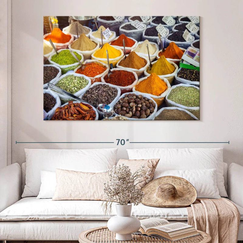 Yarlin Indian Colorful Spices, 34" H x 51" W