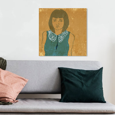 Lady in Teal - Peinture sur toile