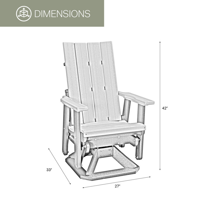 Fauteuil oscillant Brandon , Bois patiné / brun Tudor