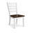 Halvorsen Modern Dining Chairs, Set Of 2, Dirty Oak/White Finish Solid Rubberwood