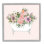«Mixed Flower Arrangement Bathaign Planter Pink Blossoms» par Cindy Jacobs - cadre flottant, impression sur toile