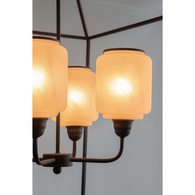 4 - Light Lantern Geometric Chandelier