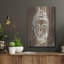 "Bouddha sur bois 2" par Annie Warren, art mural en métal-1887007402