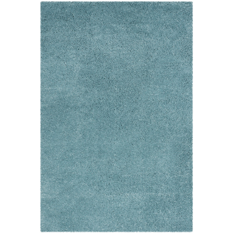 Tapis bleu Hornell, Rectangulaire 3 pi x 5 pi