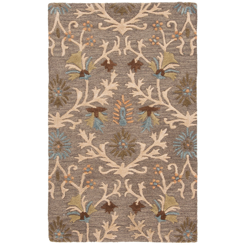 Tapis en laine touffeté à la main Cannen, Rectangle 2 pi 6 po x 4 pi