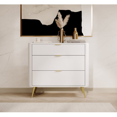Babbett 93cm W 3 - Drawer Chest of Drawers