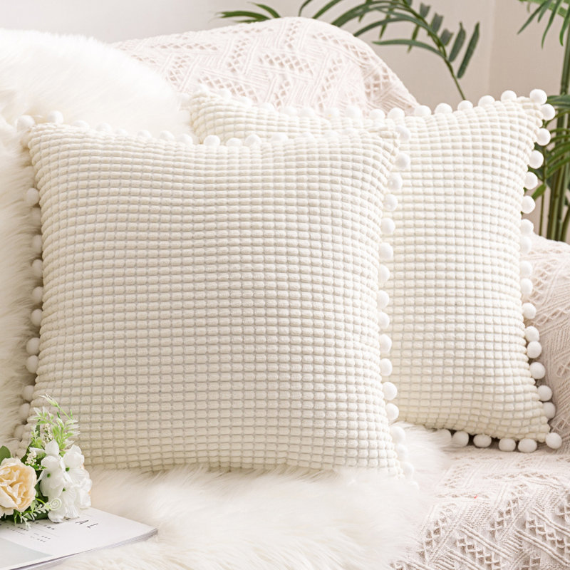 Housse de coussin Desray 2, Blanc