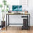 2-Tier Adjustable Height Computer Tower Stand With Lockable Wheels, Mobile PC Workstation For Home Office, Multifunctional CPU Holder With Storage Space