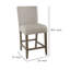 Tabouret de bar en bois Coalville