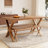 Kristofer Kitchen Dining Table Set, Rectangle Dining Table with Dining Bench(Table, 2 Benches)-122056384
