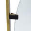 Miroir coquelicot 32 po x 1 po x 32 po en métal doré élégant