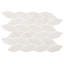 Minera Dolomite Warm White Foliage Marble Look Polished Porcelain Mosaic Tile