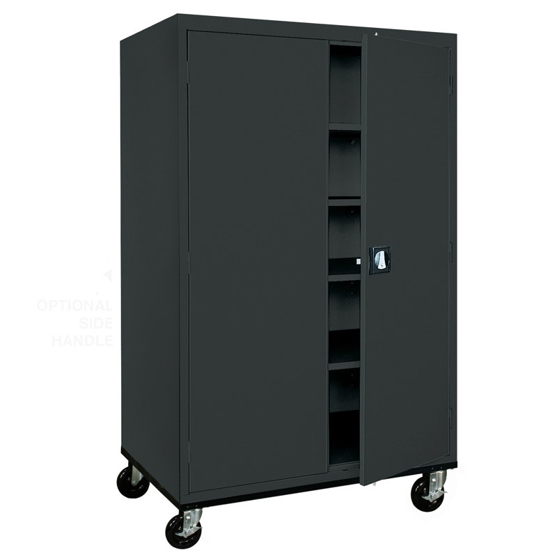 Armoire de rangement à 5 tablettes Transpot, Noir