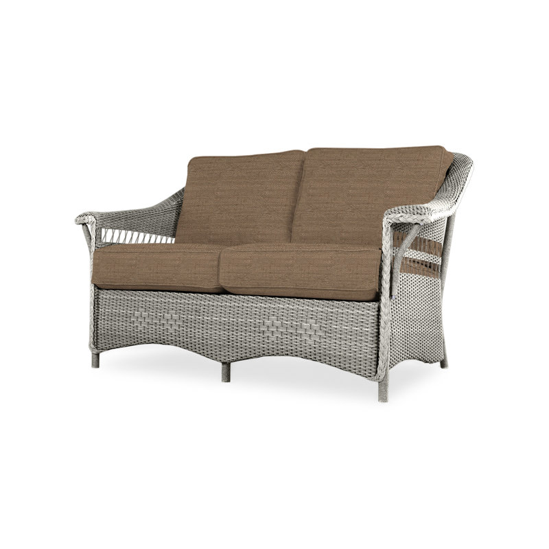 Nantucket Outdoor 2 - Seat Loveseat, Loveboat Mint, Pewter