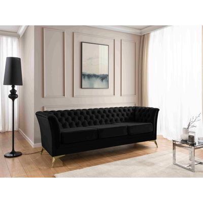 Whitby 3 Seater Velvet Sofa