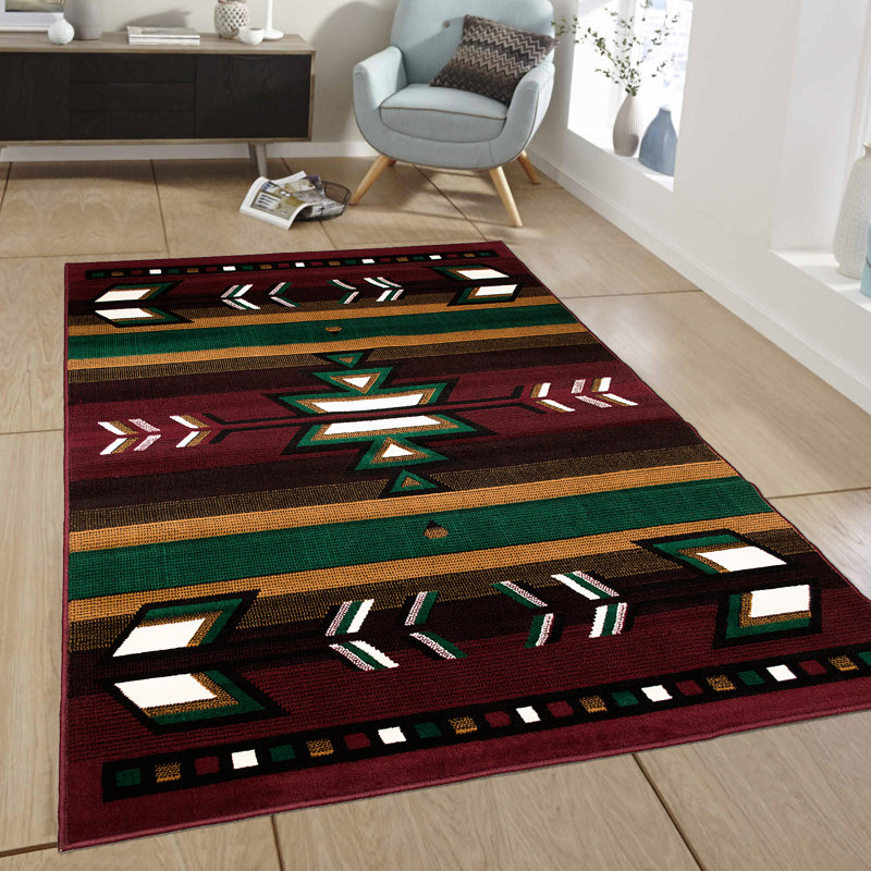 Pell Performance Southwestern Indoor / Outdoor Rug, 5'2" x 7'1"
