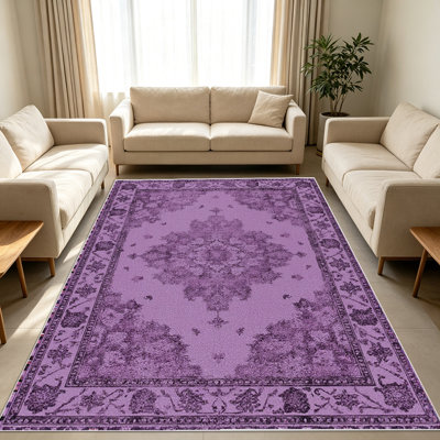 Tapis à motif floral rétro de 1 pièce pour le salon, doux et confortable, convenant à toutes les saisons, facile à entretenir, lavable à la machine, convient à la chambre à coucher, à la salle à manger, au bureau, au couloir, au patio, à la maison, à la décoration extérieure.