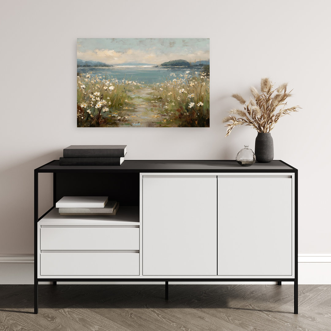 Lake Meadow Abstract Contemporary Wall Art Print