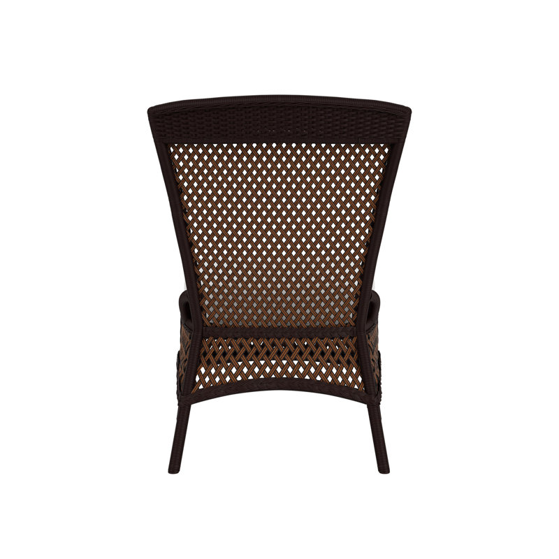 Grand Traverse Outdoor Dining Side Chair, Caramel, Canvas Natural Sunbrella® Canvas