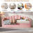 Upholstered Daybed With Pop Up Trundle, Charging Ports, 2 Side Pockets And Curved Backrest Design-793701317
