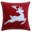 Christmas Pillow Embroidered Cotton Blend Throw Pillow