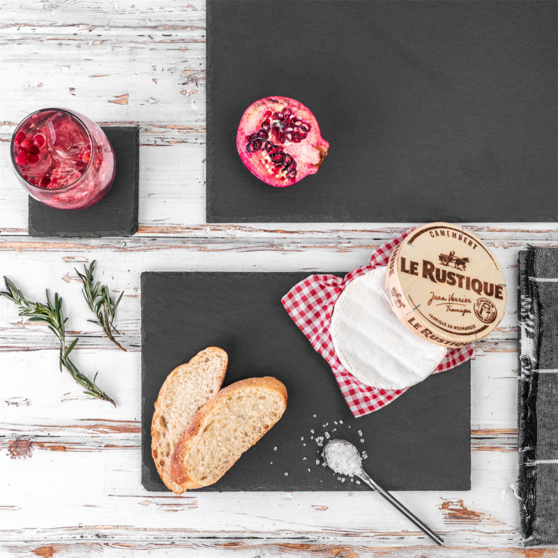 Argon Tableware - Rectangle Slate Placemats, Coasters & Platter Set