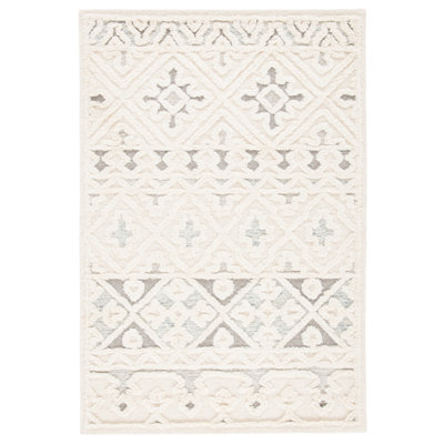 Tapis en laine et en coton touffeté à la main Neillsville