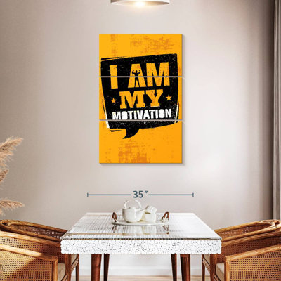 Tergel «I Am My Motivation», typographie