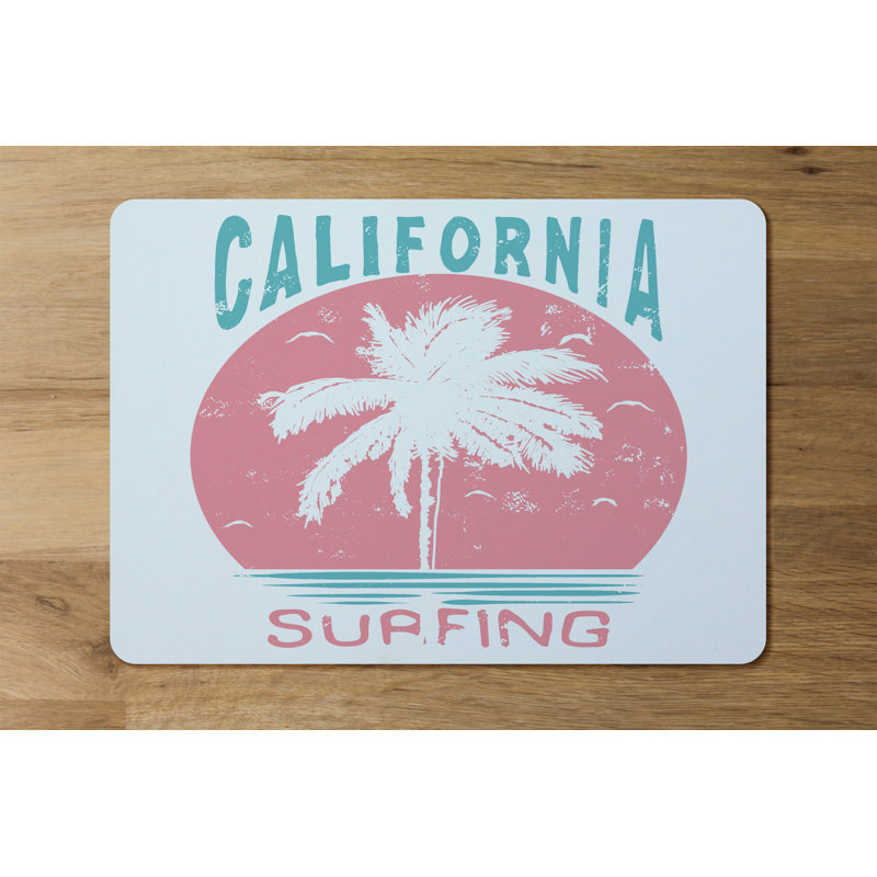 Mayra Polyester-Coated Hardboard No Pattern Rectangle Placemat