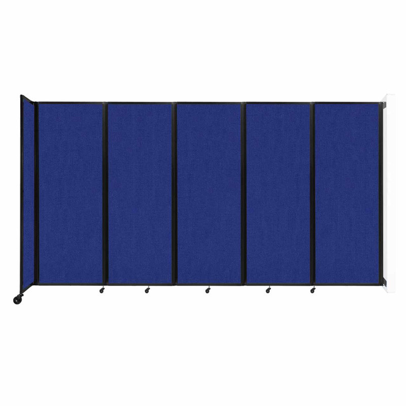 Paravent pliant, Bleu royal, H 90 po x l 168 po x P 12 po, 5