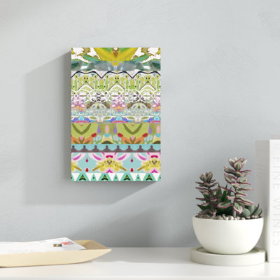«Border Boho I», peinture sur toile