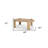 48" Natural Solid Wood Oval Coffee Table