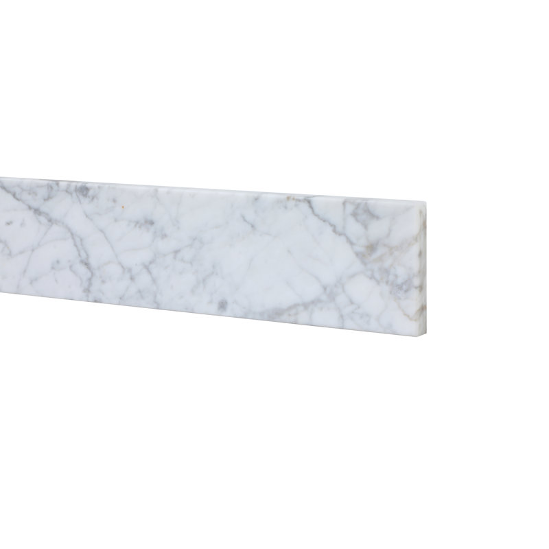 Jeromy 36 Inch Backsplash In Carrara White