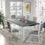 Ensemble de table de salle à manger extensible 7 pièces 78,1 pouces avec rallonge amovible de 18 pouces, 6 chaises de salle à manger rembourrées, 2 tiroirs intégrés-1734320266-1734320268-1734320264