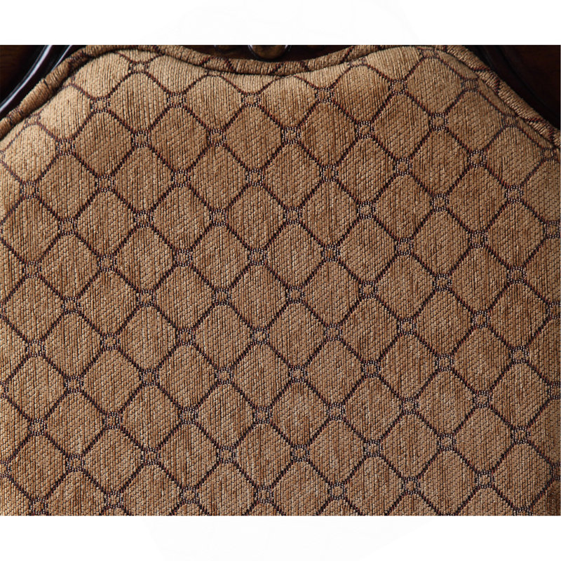 Ensemble de 2 chaises d'appoint en tissu et finition espresso Chateau De Ville