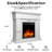 Tarijah 43" 1500W Electric Fireplace Mantel W/ Realistic LED Log Heater,Remote Control-1534738489
