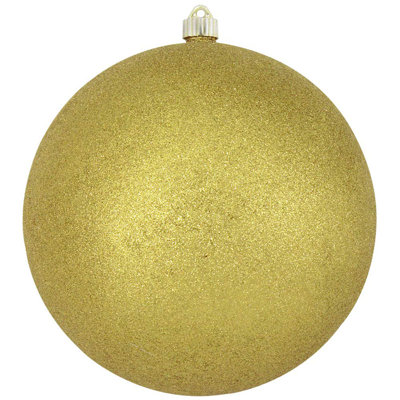 Gold Glitter 10" Shatterproof Ball Ornament