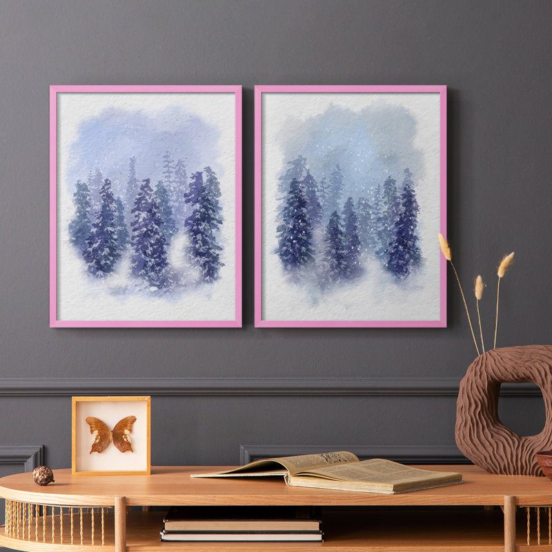 «Driven Snow I», reproduction encadrée de qualité supérieure - prête à être accrochée - aucun clou requis - aucun clou requis